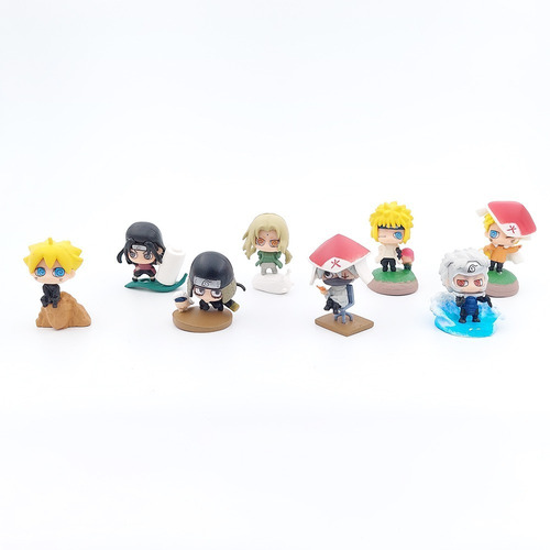 Set De 8 Mini Figuras Naruto M8 Hokages Y Boruto Anime