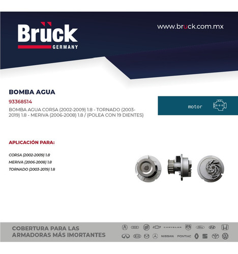 Bomba Agua Corsa 2005