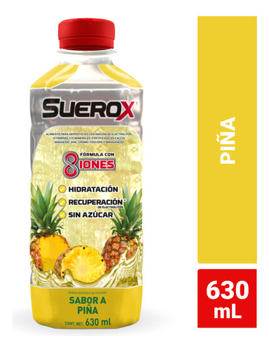 Suerox Bebida Hidratante Sabor Piña 630ml