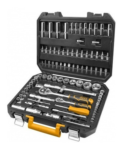 Imagen 1 de 4 de Juego De Dados M1/4 M1/2 94pzs Mm Ingco Hkts42941