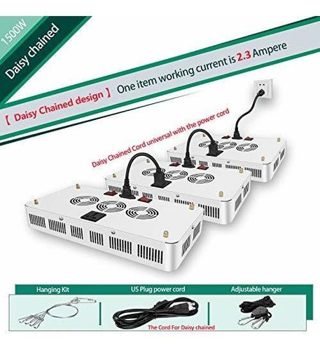 Imagen 1 de 4 de Yehsence Lampara Led Crecimiento Interruptor Floracion Veg