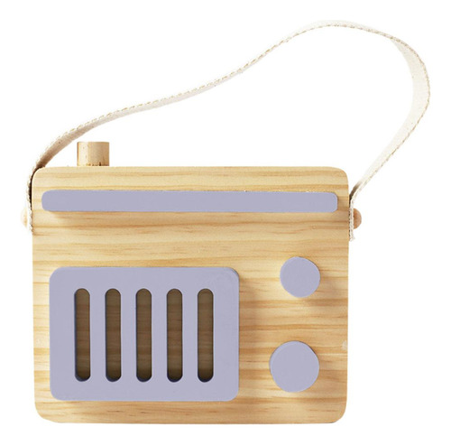 Bebé Juguete Madera Mini Radio Juguete Aprendizaje