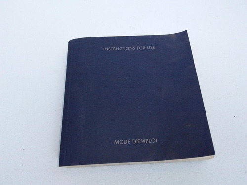 Mercurio Peruano: Libro Manual Reloj Longines Azul  L163