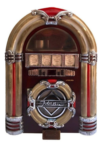 Jukebox Vintage Retrô Mp3, Cd, Am/fm 26.121 Classic Cor Marrom 110v/220v