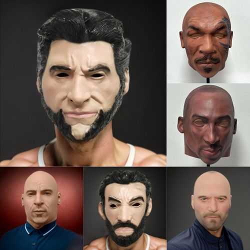 Realistic Latex Star Face Mask Celebrity Kobe Human X