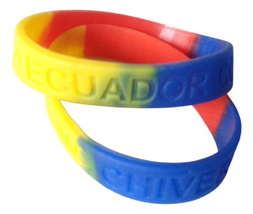 Pulseras De Goma Yo Amo Ecuador Sacadas Por Chiveria