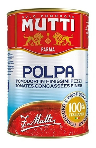 Mutti Polpa Finissima Tomate Triturado 400g Premium Italia