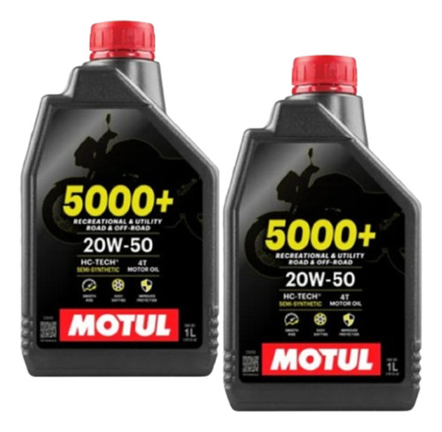 Kit Troca Óleo Motul 5000+ 20w50 Kasinski Mirage 150 2l