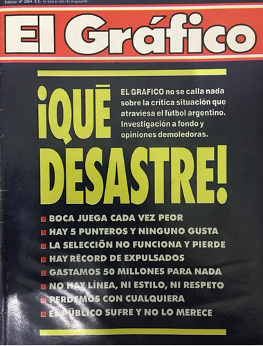 El Gráfico, N° 3964 Revista Fútbol Argentino, Cb