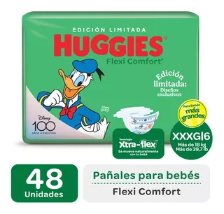 Pañales Huggies Flexi Comfort Ahorrapack Xxxg Ed Limitada