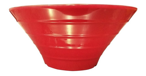 Set De 2 Bowl Redondo Melamina 20 Cm. Rojo
