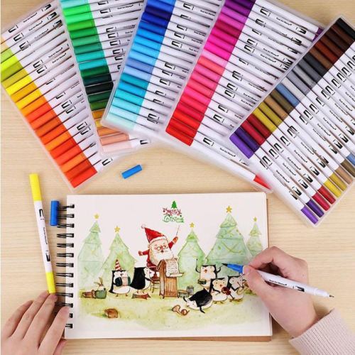 Marcadores De Pluma De Acuarela De 100 Colores Para Dibujar
