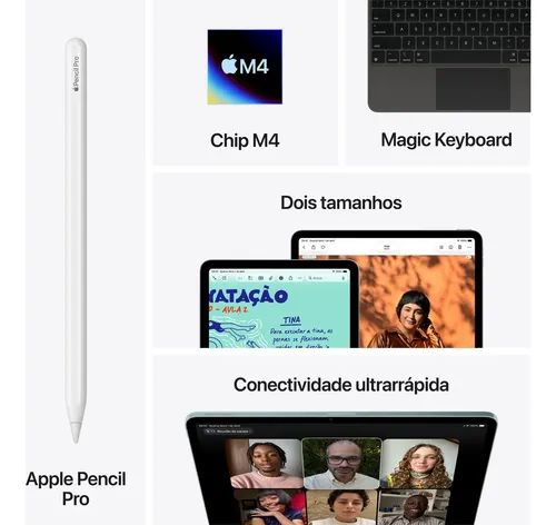 iPad Air de 13 polegadas Wi‑Fi 256 GB – Cinza-espacial