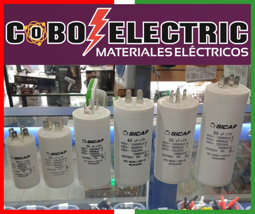 Imagen 2 de 4 de Capacitor Permanente 30 Uf Mf Para Motores Aires 450v Cbb60
