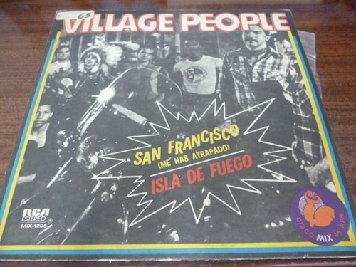 Village People San Fransisco Vinilo Argentino Promo Ggjjzz