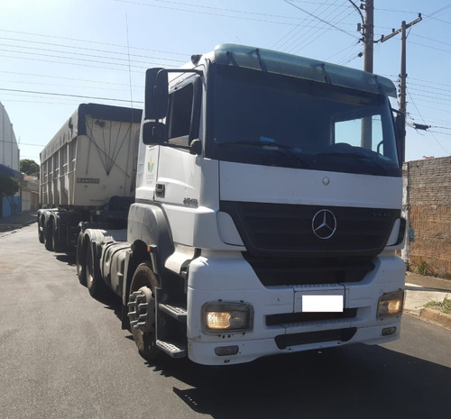 Imagem 2 de 15 de Mercedes Benz Axor 2540 2009 6x2 Carreta Randon 2014 S Pneus