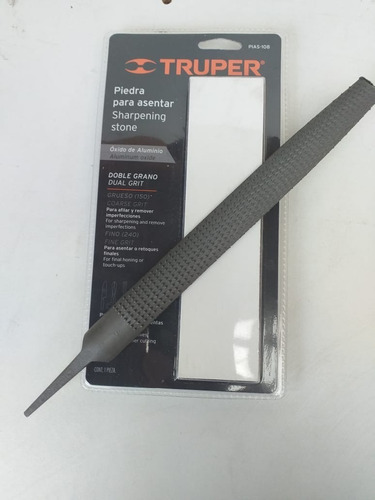 Set Piedra Para Asentar Truper + Escofina De 10