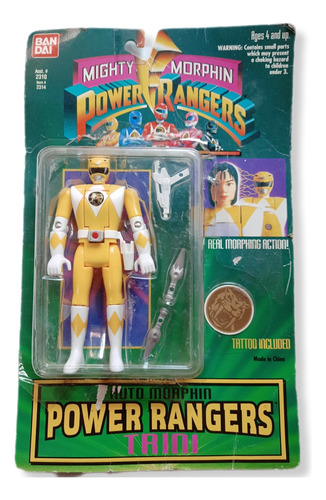 Power Rangers Amarilllo Auto Morphin Thini Bandai 1993