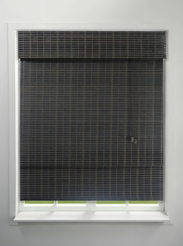 Top Flex Persiana Bambu Romana Marrom 80(L) X 220(A)cm Cortina Madeira Roman Shade C/ Bandô 0,80 x 2,20
