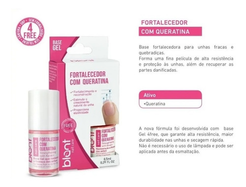 Imagem 5 de 7 de Blant Base Com Queratina Fortalecedora De Unhas 8,5ml
