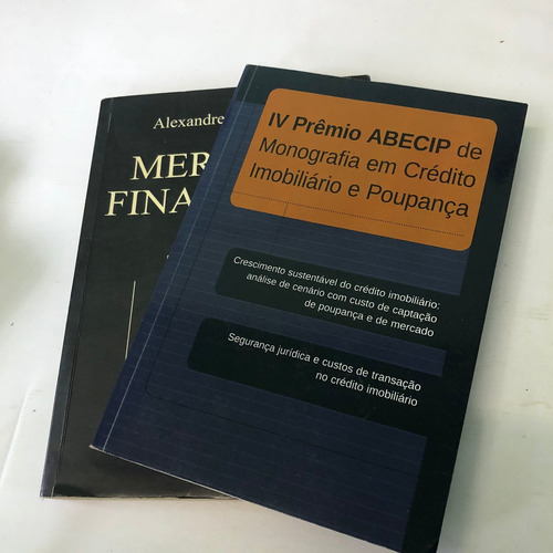 Kit 2 Livros Mercado Financeiro Iv Premio Abecip Crédito Imo