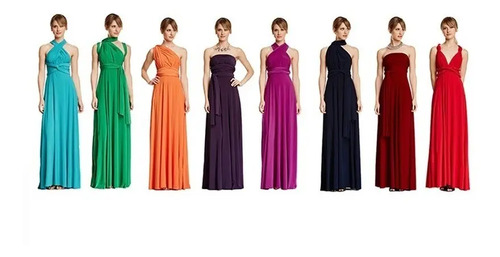 Vestidos Convertibles 30 En 1 Damas D Honor Largo Top + Dvd | Envío gratis