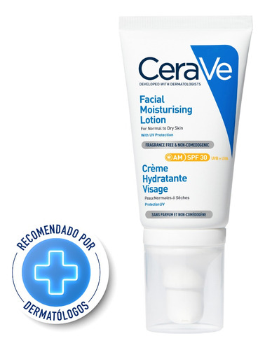 Cerave  Loción Facial Hidratante  Dia Fps 25 X  52 Ml