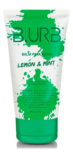Balm Para Barba Hidratante 140ml Lemon E Mint - Barba Urbana
