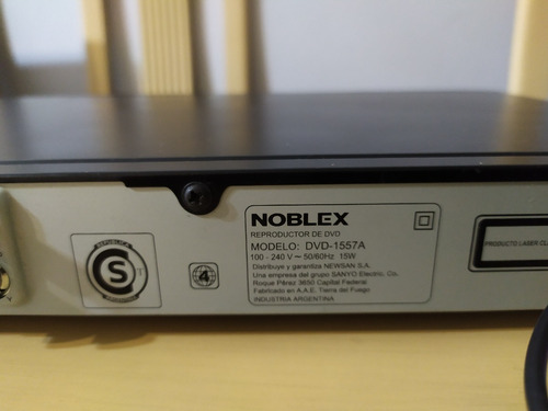 Reproductor De Dvd Noblex Sin Funcionar