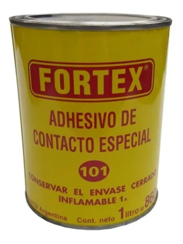 Cemento De Contacto 101 Fortex 1 Litro 