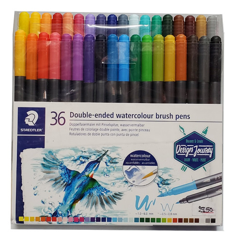 Rotuladores Acuarelables Doble Punta 36c Lettering Staedtler