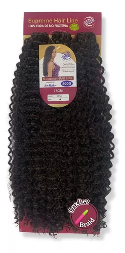 Cabelo Cacheado Boho Box Crochet Braids 300g 65cm + Agulha Cor T1B