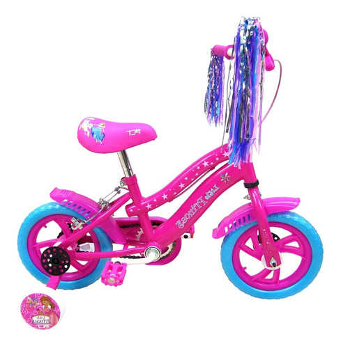 Imagen 1 de 10 de Bicicleta Rin 12 Deluxe Plt Little Princess Para Niñas
