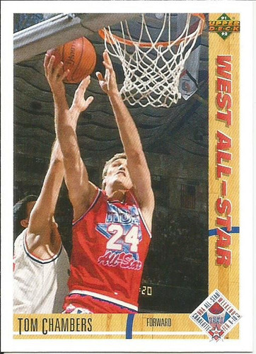 Barajita Tom Chambers All Star Upper Deck 1991-92 #56 Suns