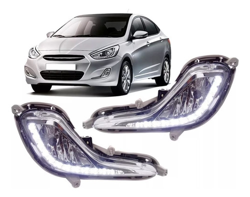 Neblineros Led Hyundai Accent 2012-2020 (el Par)