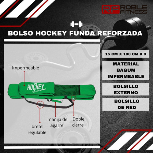 Bolso Hockey Funda Porta Palos Ropa Accesorios Reforzado