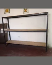 Comprar 2 Estante Comercial Organizador Exhibidor En Madera Y Hierro