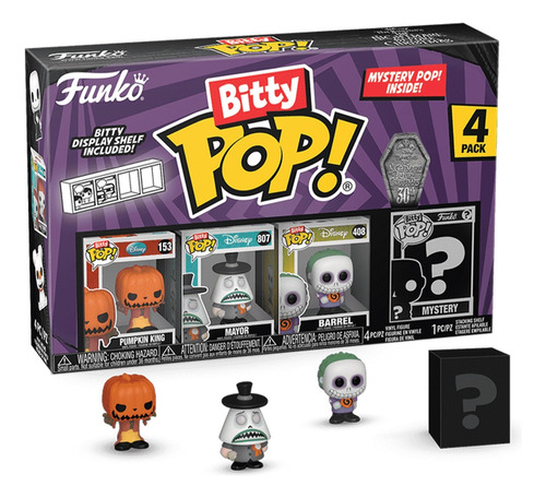 Funko Bitty Jack Skellington Pumpkin Mayor Barrel Surpresa