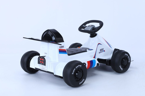 Imagen 3 de 5 de Auto Go Kart A Batería Bdq-9 Blanco