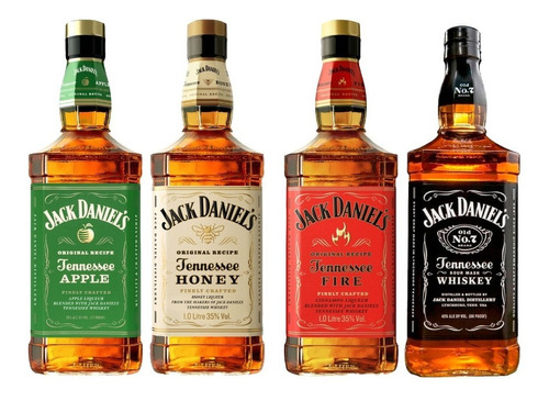 Whisky Jack Daniels Apple + Honey + Fire+ N°07 - Original