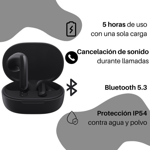 Imagen 5 de 8 de Auriculares In-ear Inalámbricos Xiaomi Redmi Buds 4 Lite