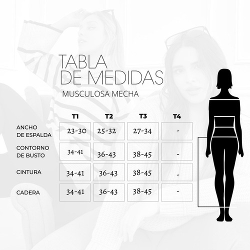 Imagen 4 de 7 de Musculosa De Modal Viscosa Modelos Mecha De Jorgelina Arza