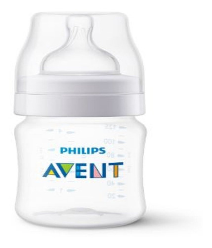 Mamadeira Philips Avent Transparente 125 0 Meses+ Anticolica