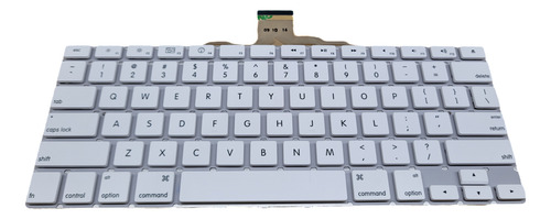 Teclado Apple A1314 A1255 Peça Nova Para Reposição Conserto Branco Inglês Internacional