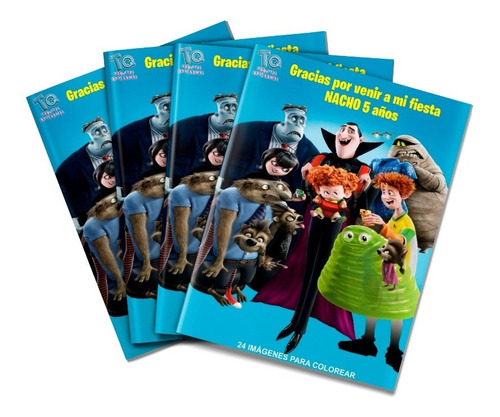 Hotel Transylvania Libros Souvenirs X10 Para Colorear 