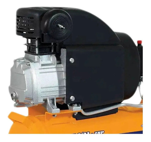 Compressor de ar elétrico portátil Chiaperini MC 7.6/21-2HP monofásica 21L 2hp 220V laranja