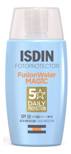 Fotoprotector Isdin Spf 50+ Fusion Water Oil Free Toque Seco Protector Solar Piel Sensible