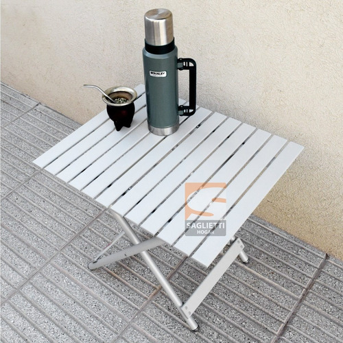 Imagen 8 de 10 de Mesa Plegable Ratona 100% Aluminio 60x50 Calidad Premium