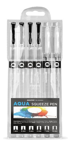 Juego De 6 Bolígrafos  Aqua Ink Empty Squeeze, Puntas ...