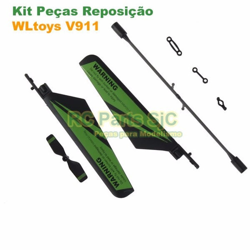 Kit Peças De Reposição Para Helicóptero Controle Wltoys V911